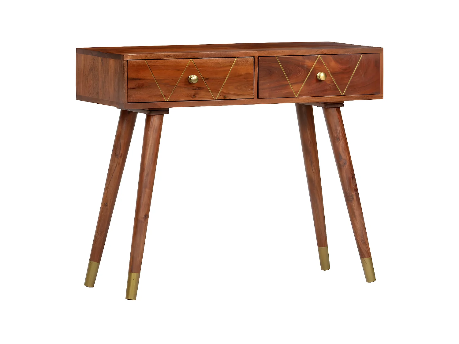 Table console 90x35x76 Bois d'acacia massif 2