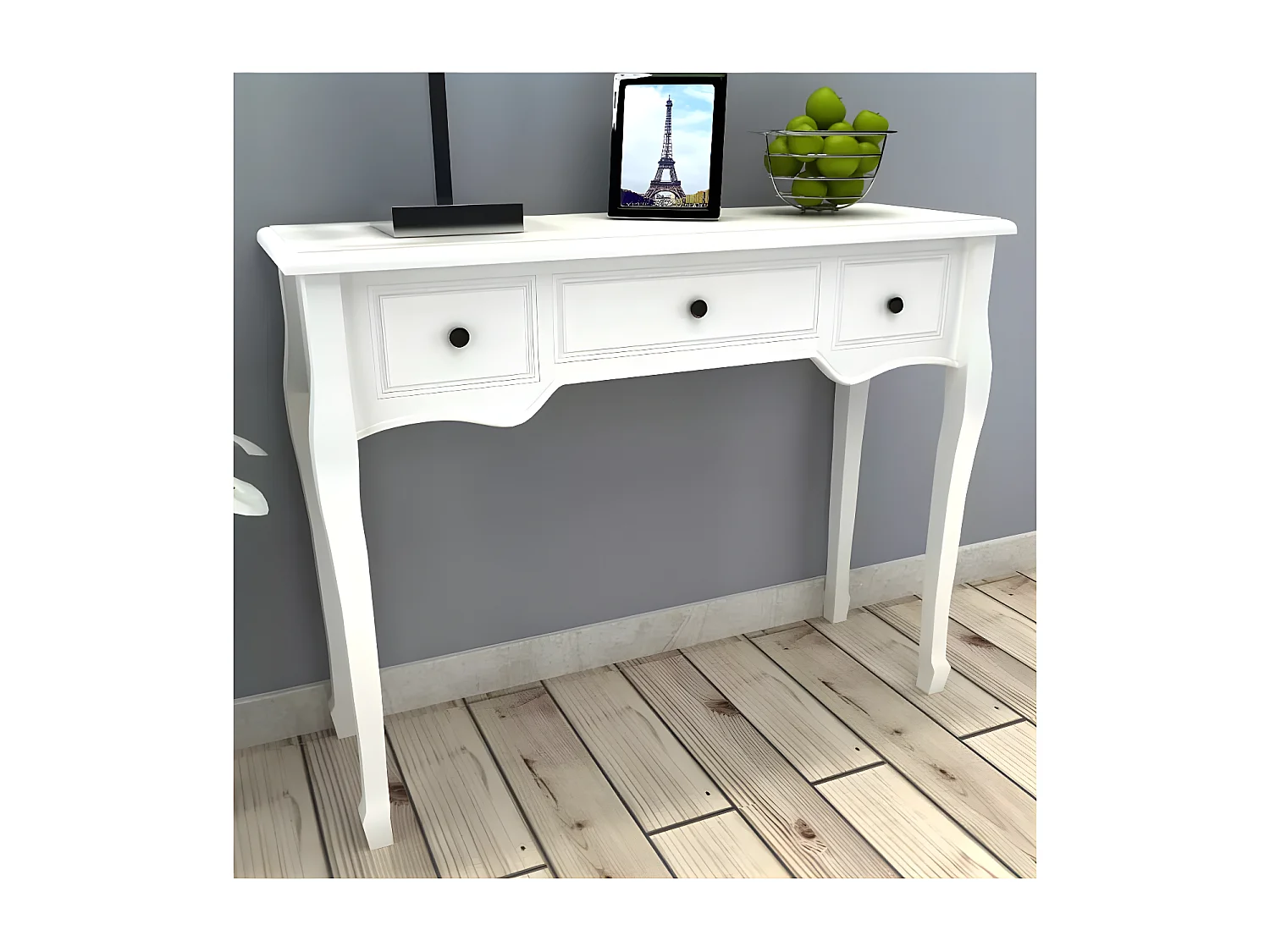 Console 3 tiroirs pinède blanc Dean