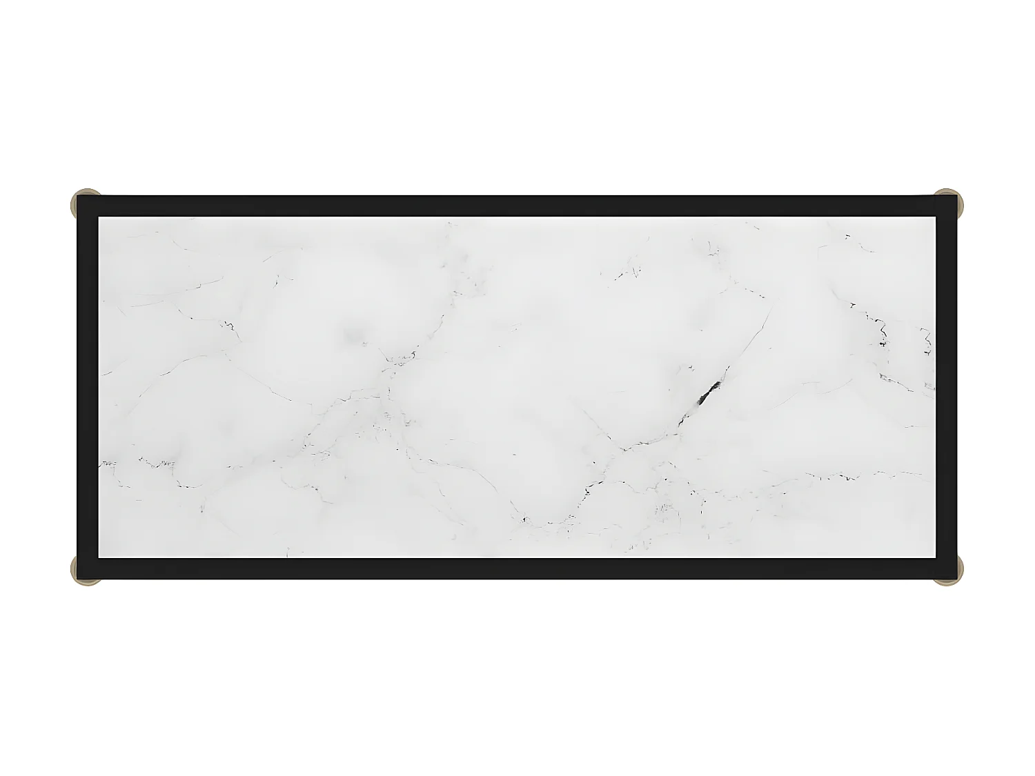 Table console Blanc 80x35x75 Verre trempé 2