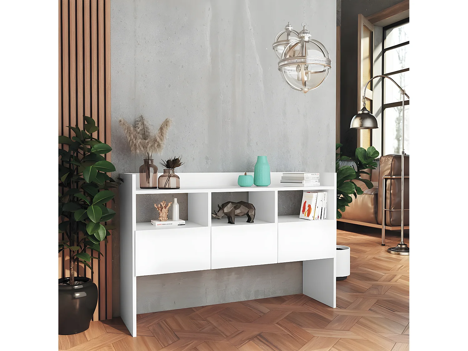 Console Blanc 105x30x70