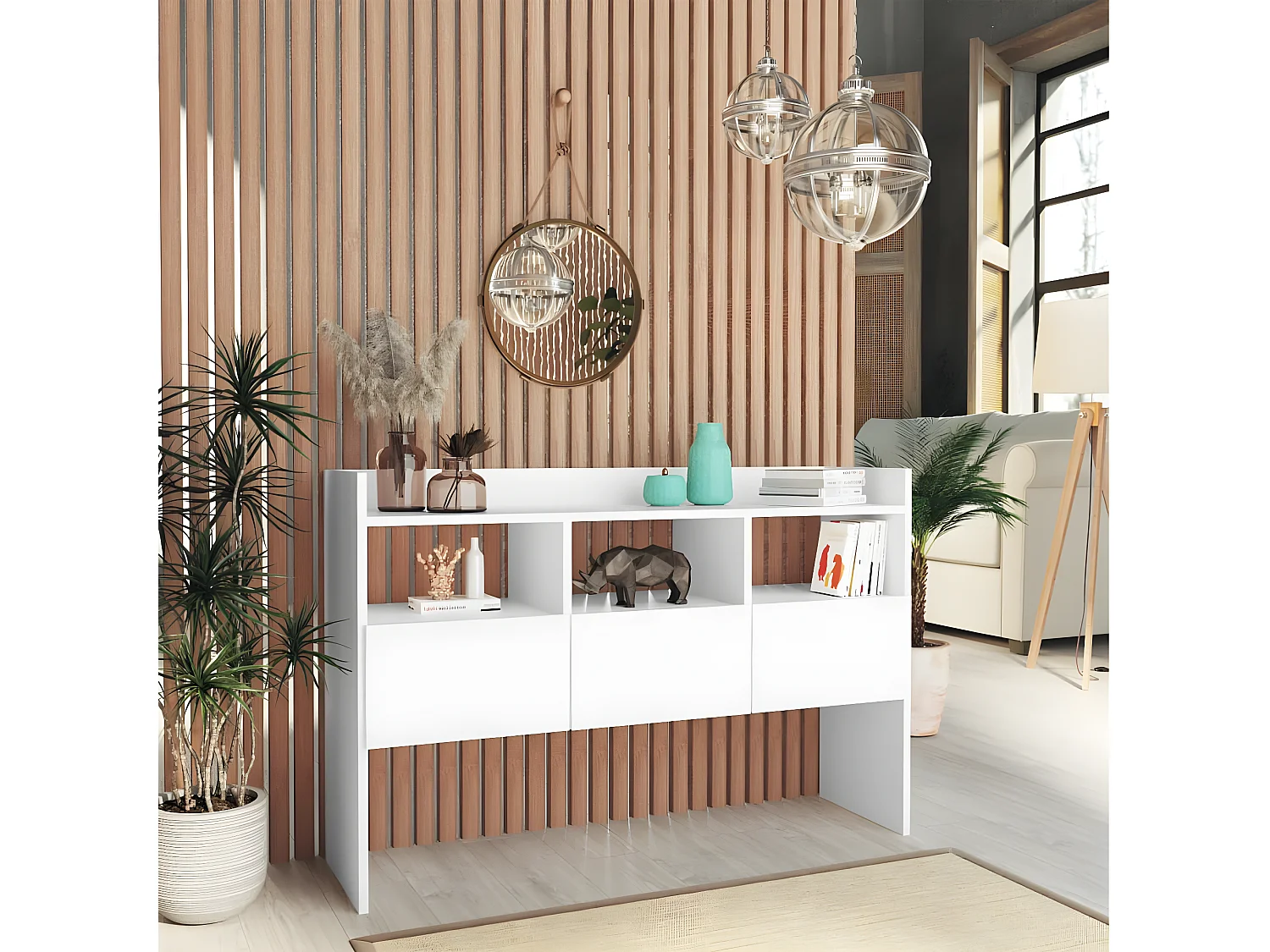 Console Blanc 105x30x70