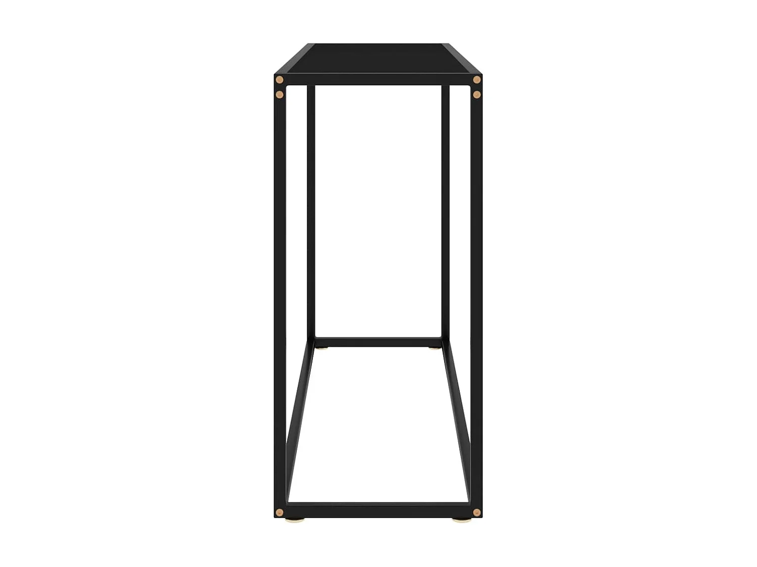Table console Noir 100x35x75 Verre trempé 3
