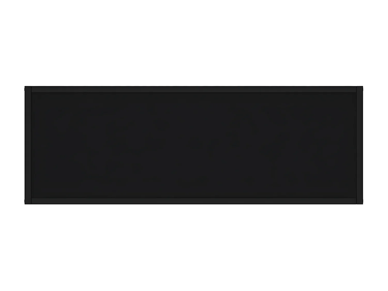 Table console Noir 100x35x75 Verre trempé 3