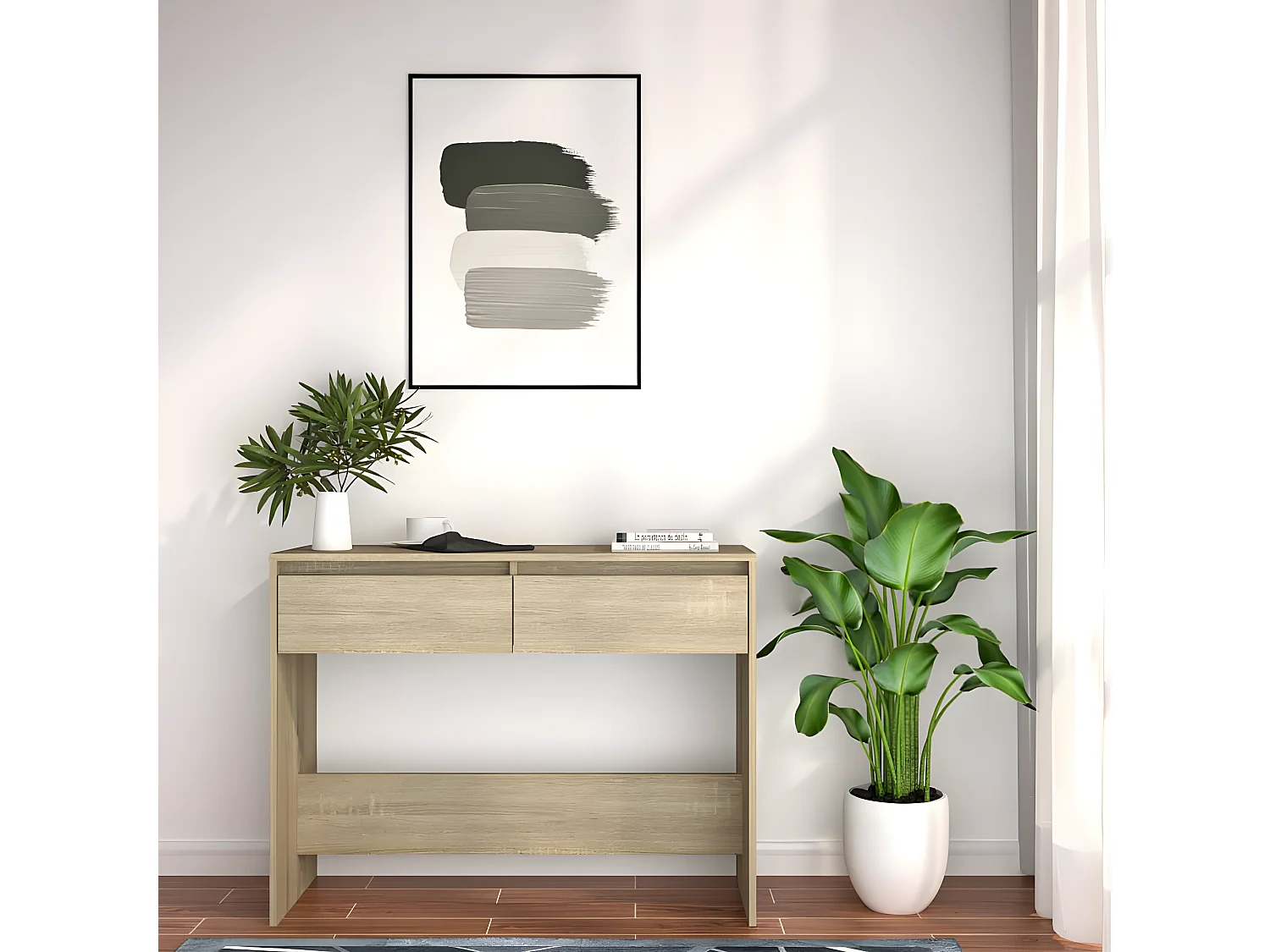 Table console Chêne sonoma 100x35x76,5