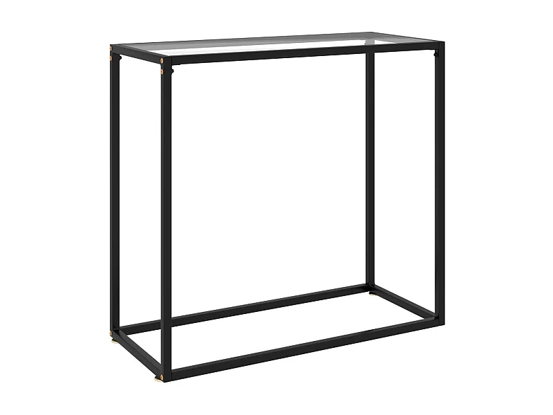 Table console Transparent 80x35x75 Verre trempé 2