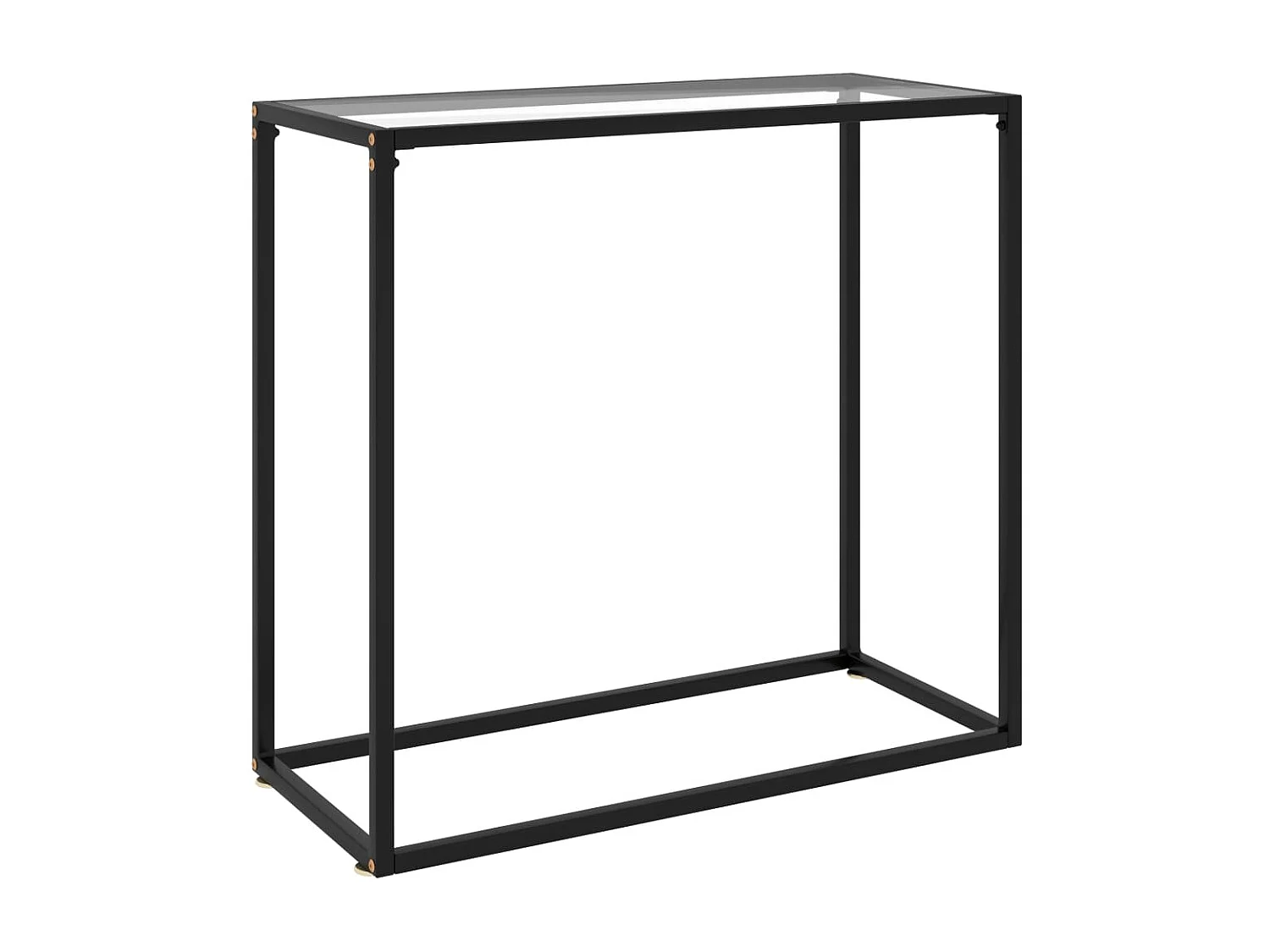 Table console Transparent 80x35x75 Verre trempé 2