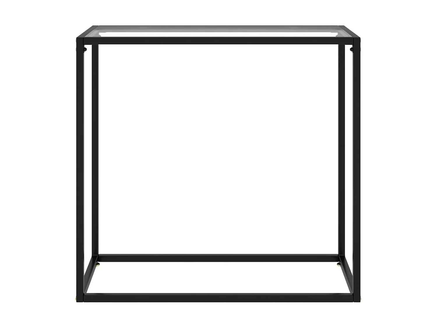 Table console Transparent 80x35x75 Verre trempé 2