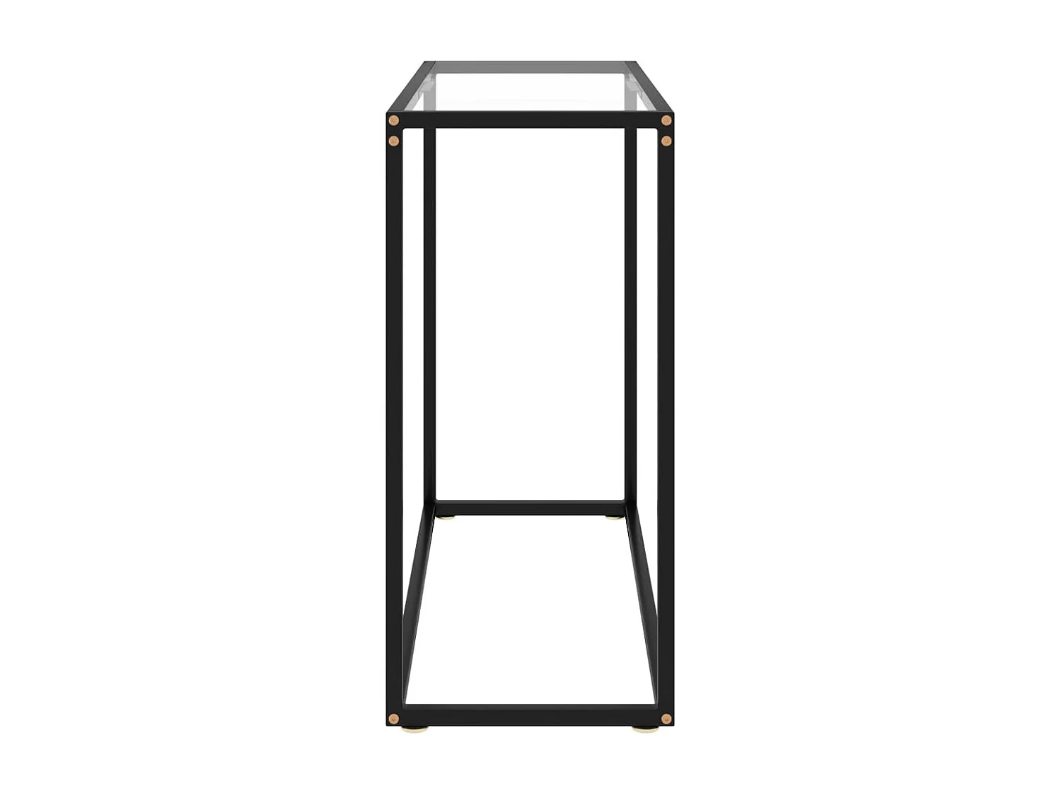 Table console Transparent 80x35x75 Verre trempé 2