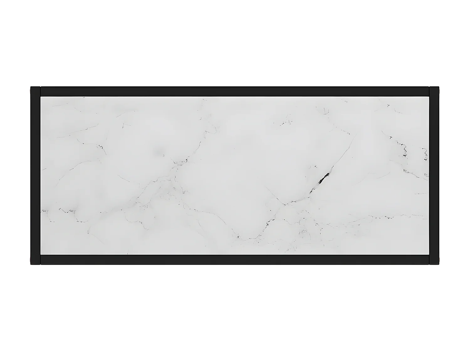 Table console Blanc 80x35x75 Verre trempé