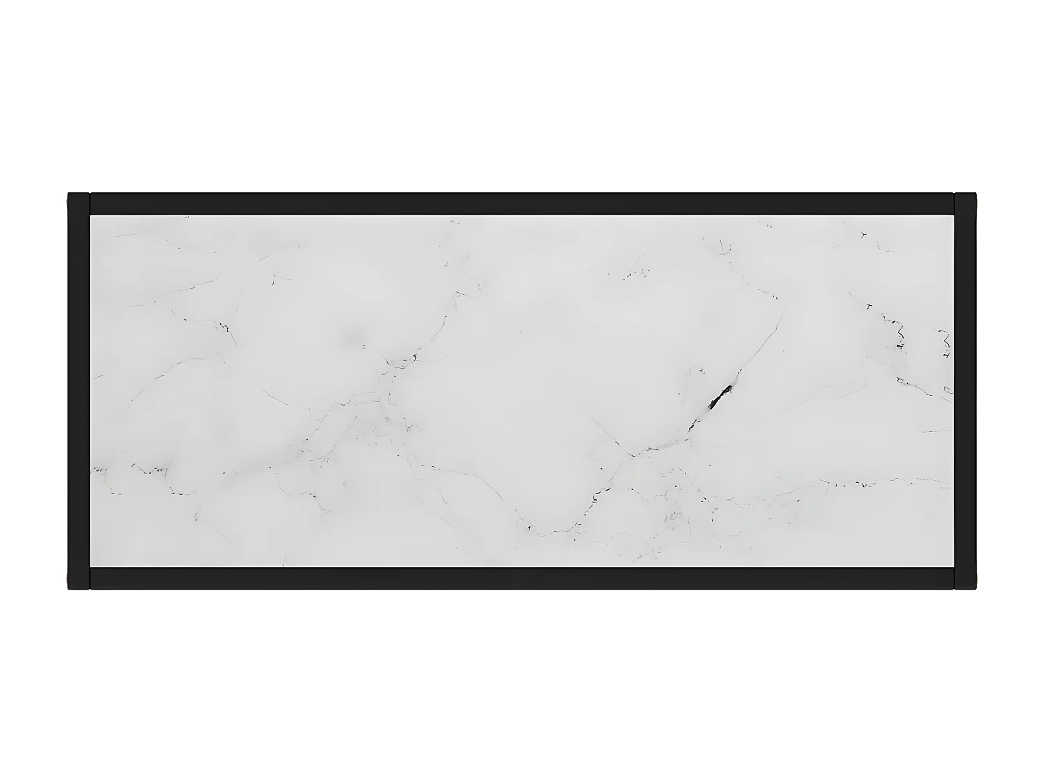 Table console Blanc 80x35x75 Verre trempé