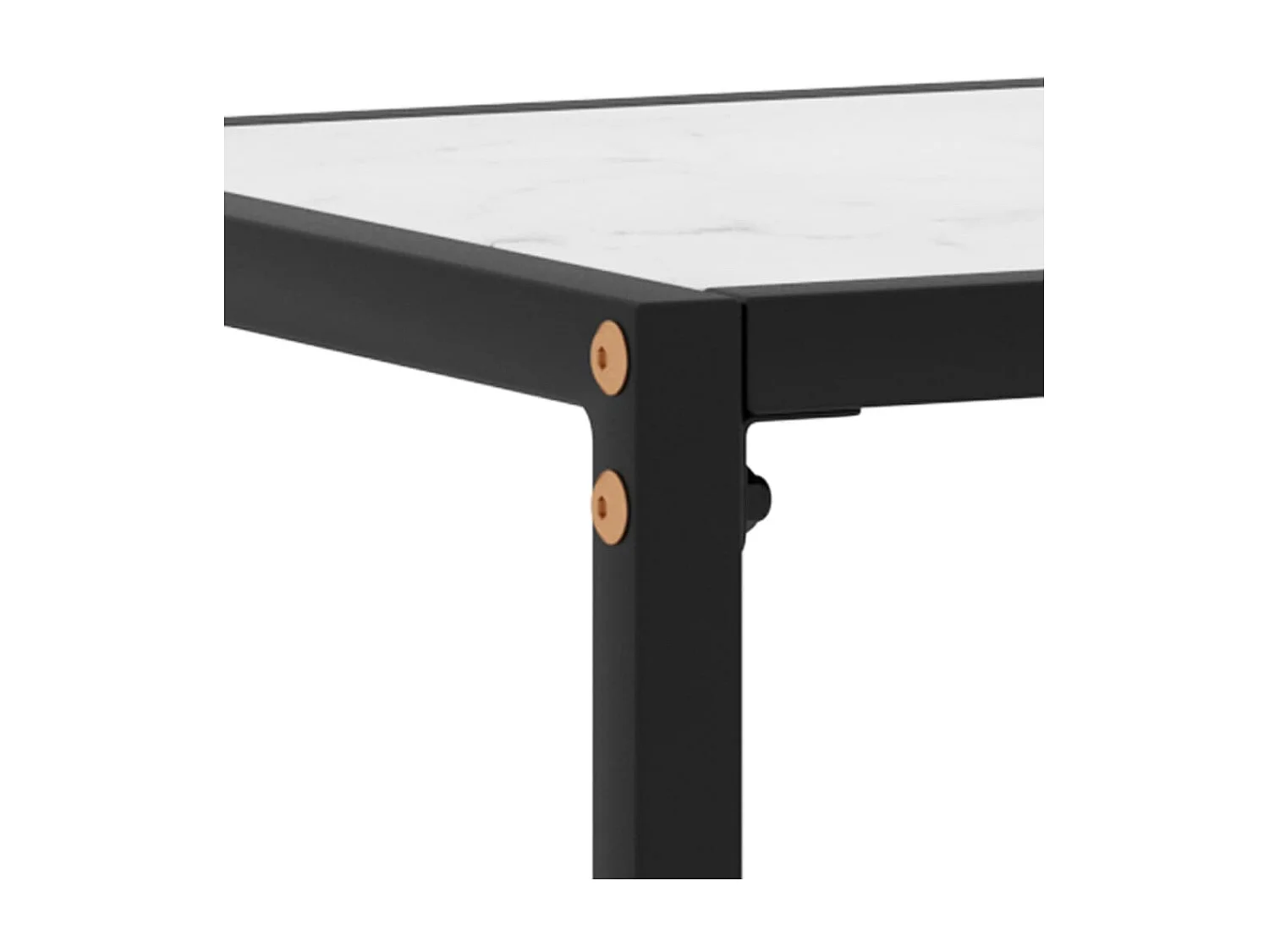 Table console Blanc 80x35x75 Verre trempé