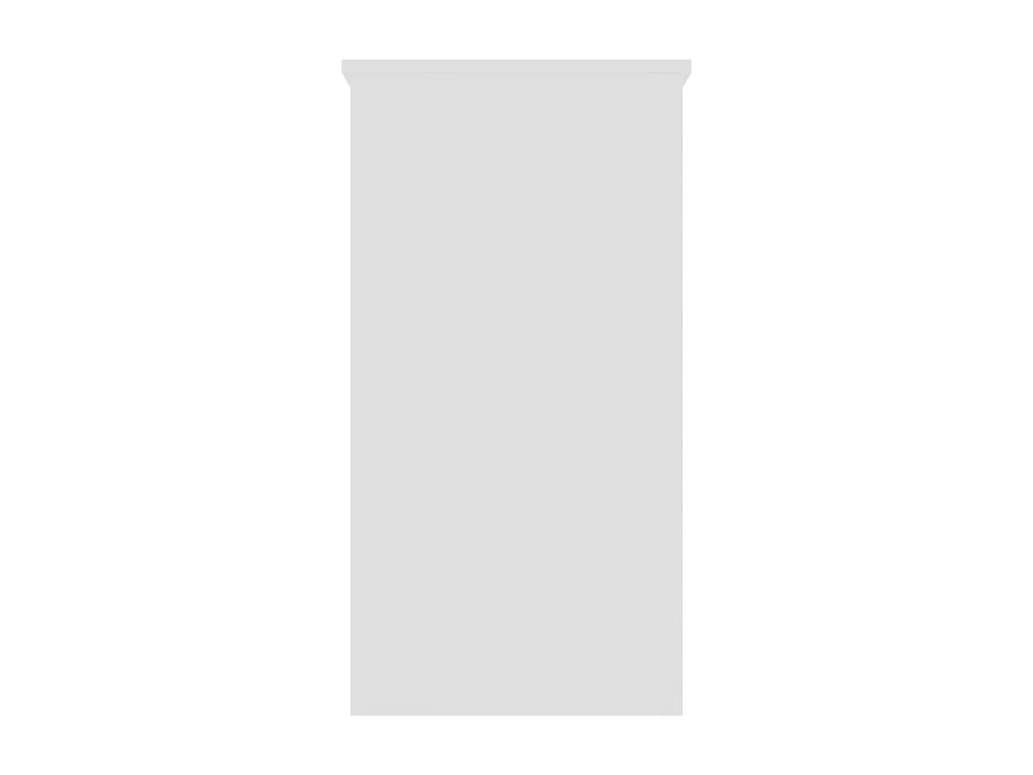 Petite console fixe avec 2 tiroirs blanche 80x40x75