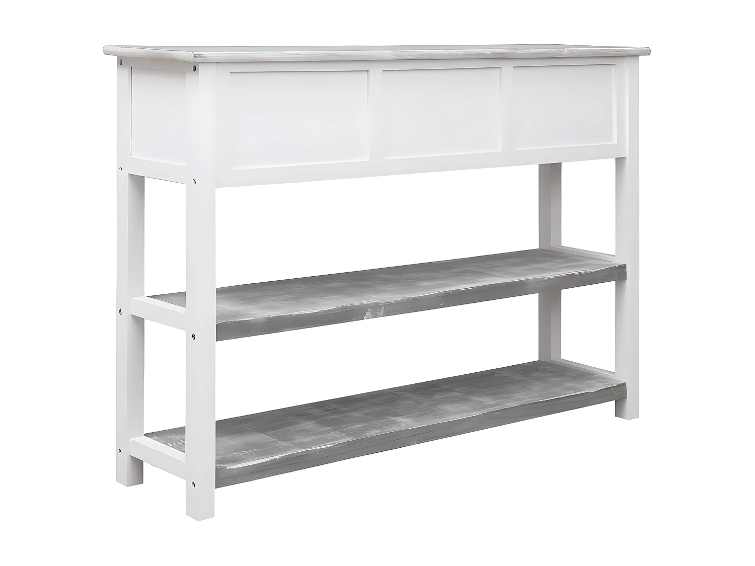 Console Gris antique 108x30x76 Bois de Paulownia massif