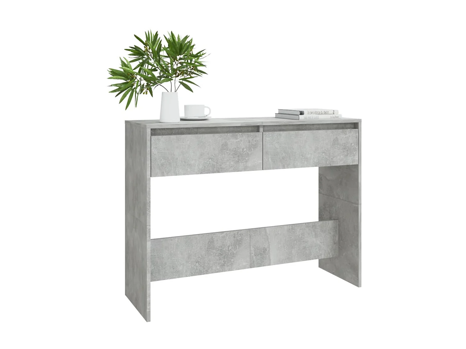 Table console Gris béton 100x35x76,5