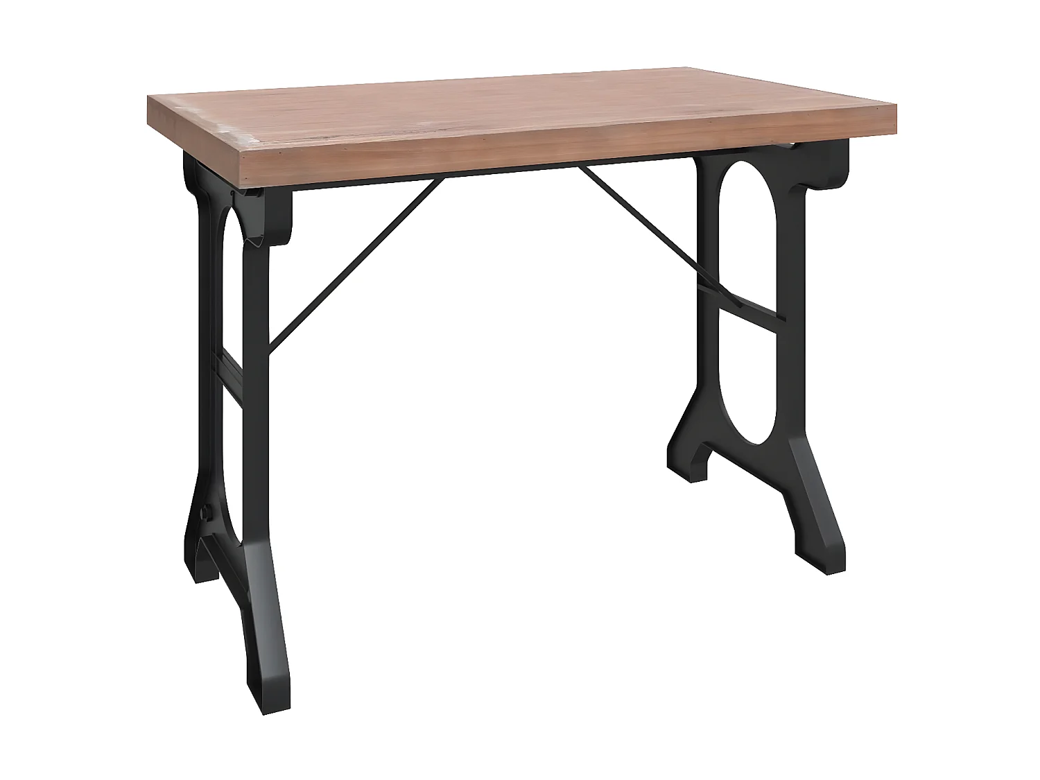 Console 110x65x82 Bois de sapin massif et fer