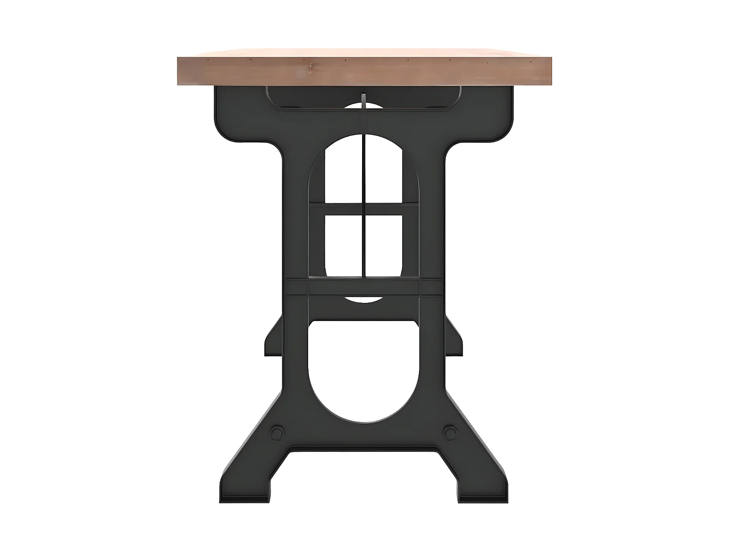 Console 110x65x82 Bois de sapin massif et fer