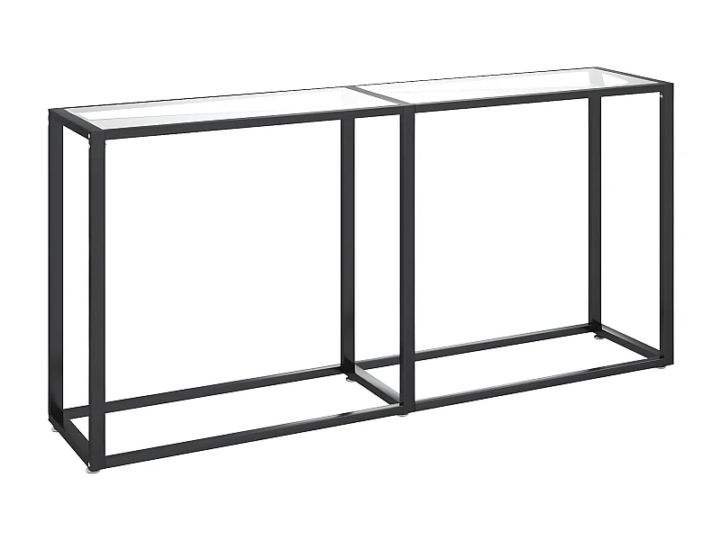 Table console Transparent 160x35x75,5 Verre trempé