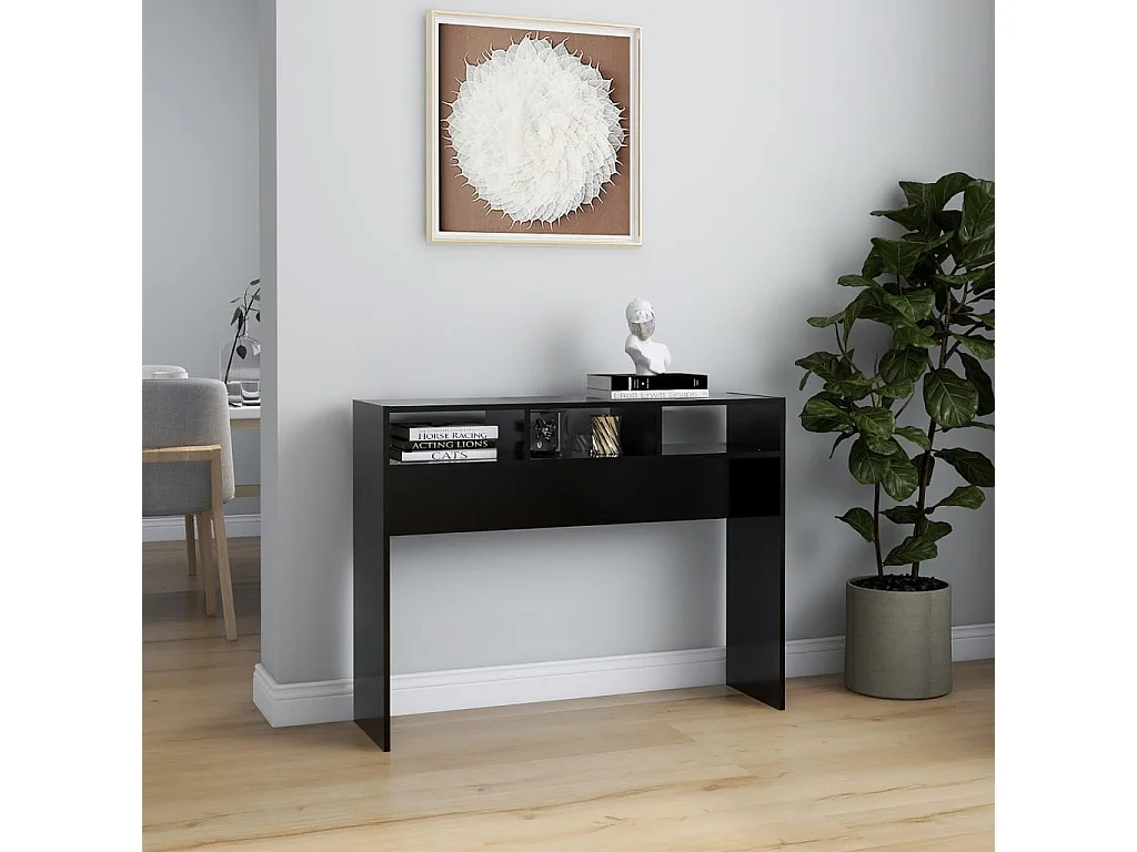 Table console Noir 105x30x80