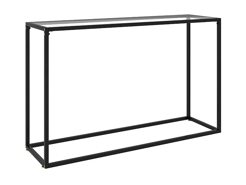 Table console Transparent 120x35x75 Verre trempé