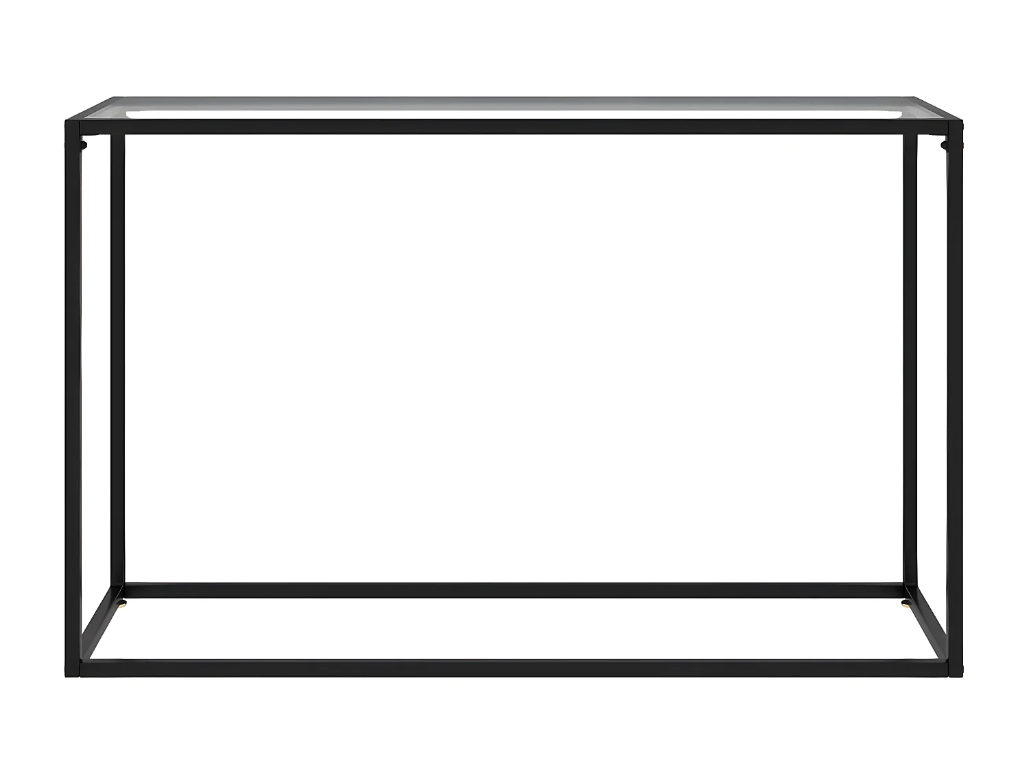 Table console Transparent 120x35x75 Verre trempé