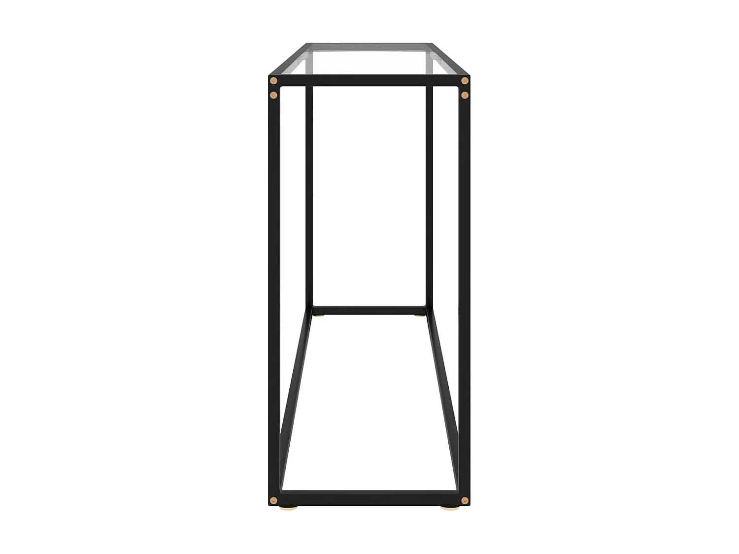 Table console Transparent 120x35x75 Verre trempé
