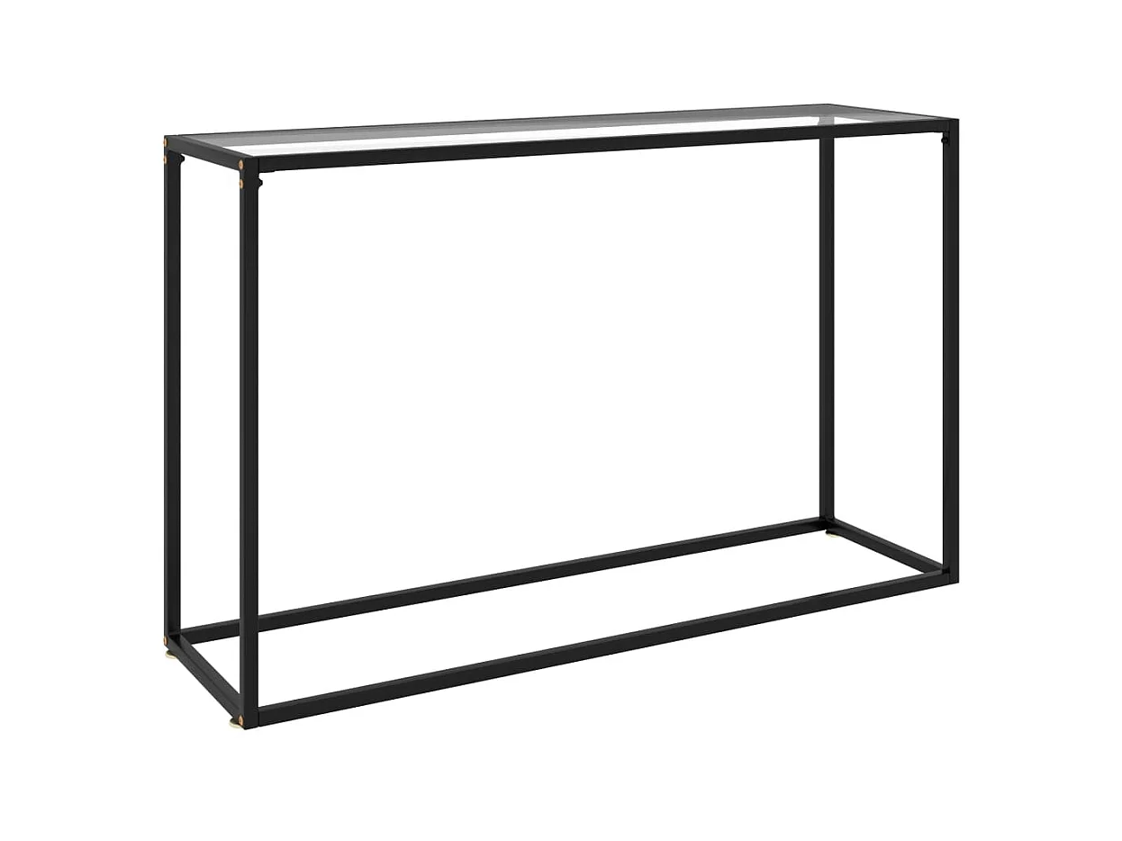 Table console Transparent 120x35x75 Verre trempé