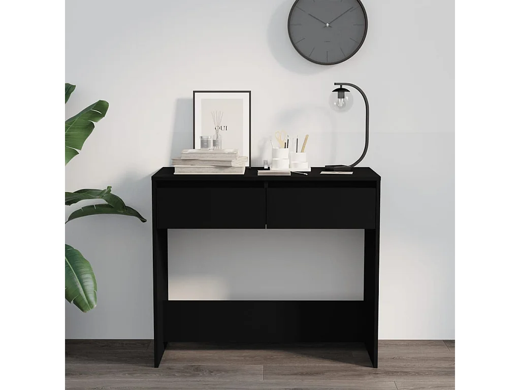 Table console Noir 89x41x76,5 Acier