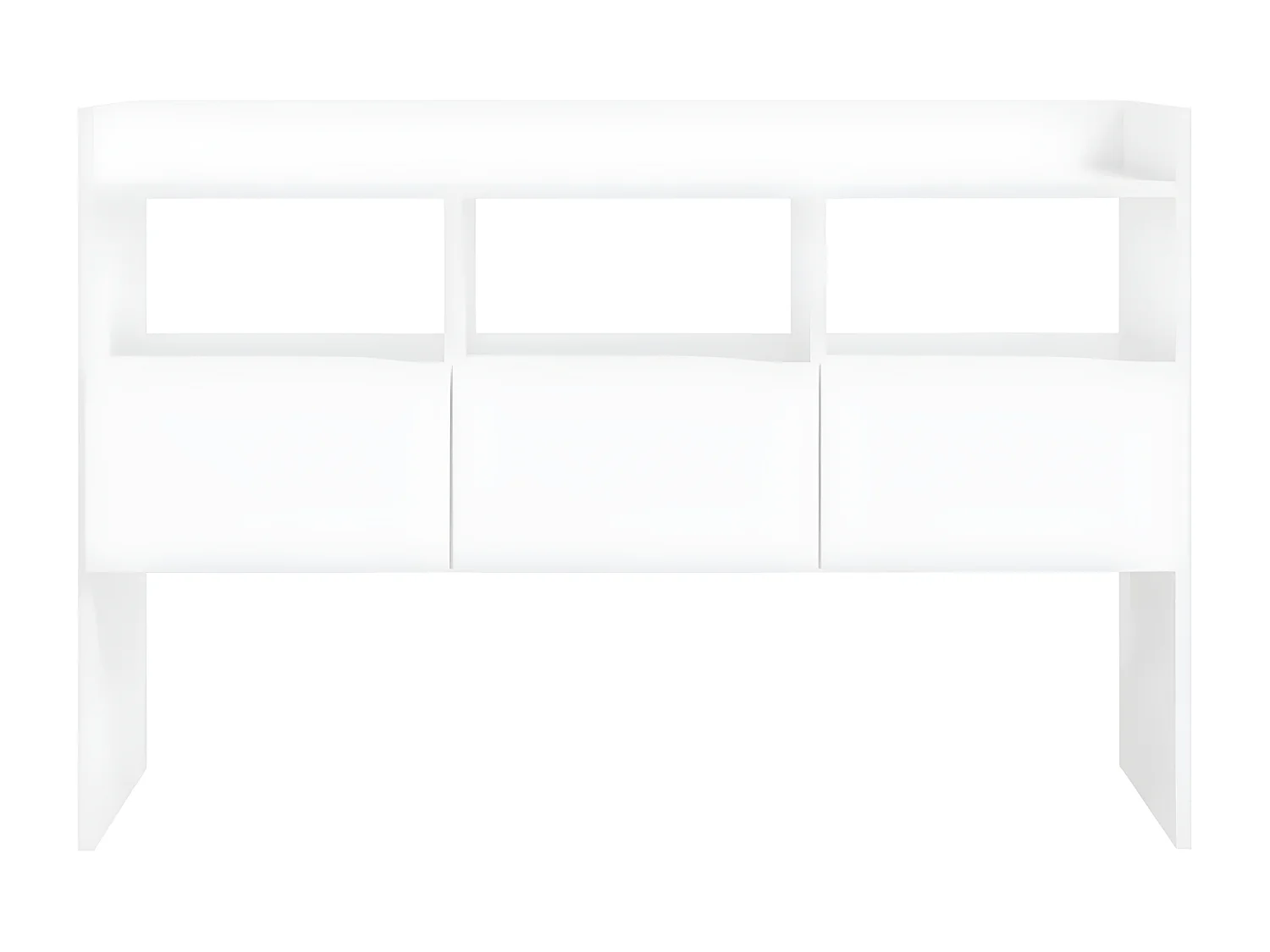 Console Blanc brillant 105x30x70