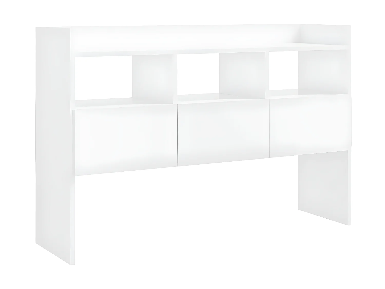 Console Blanc brillant 105x30x70