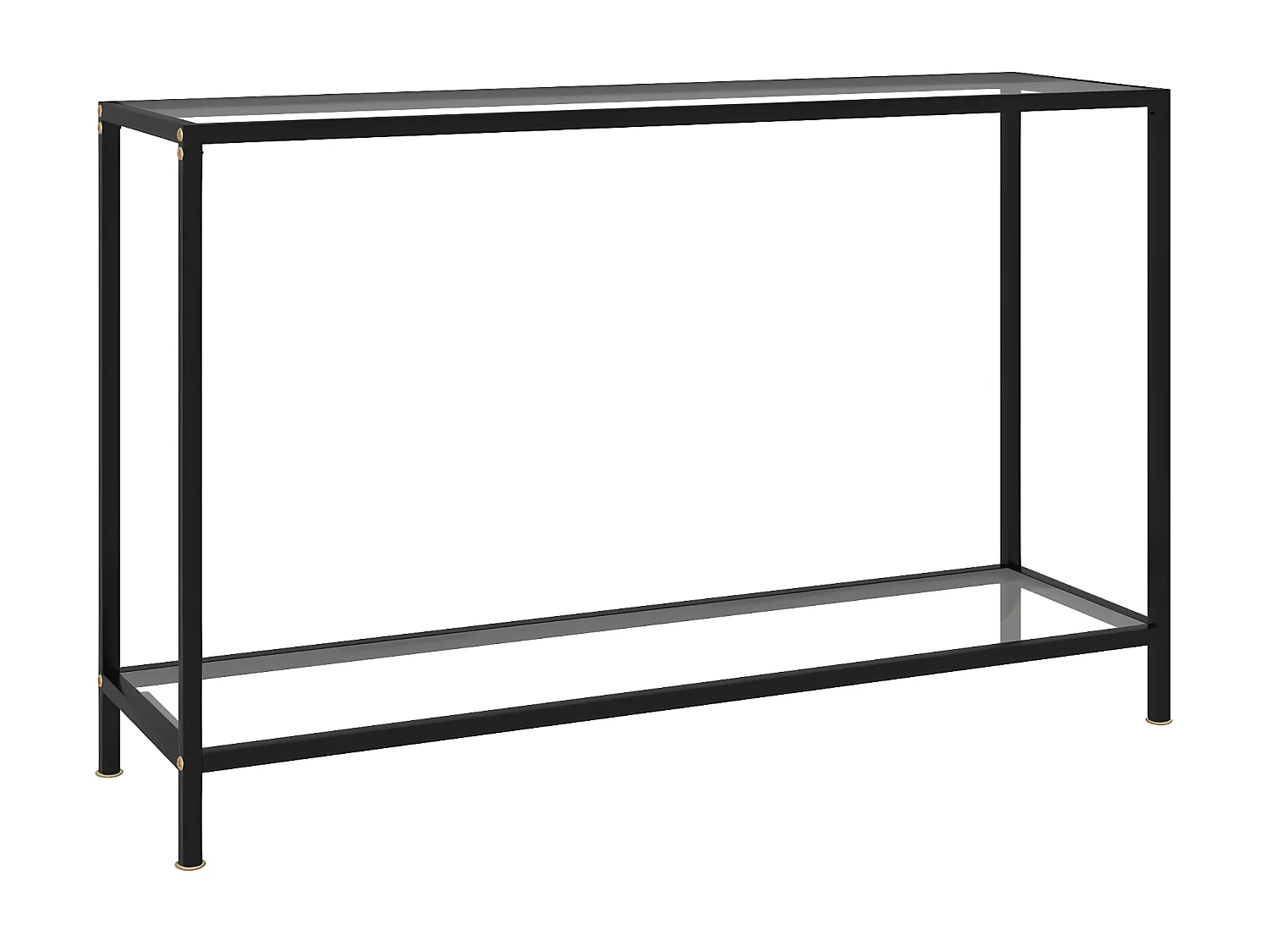 Table console Transparent 120x35x75 Verre trempé 2