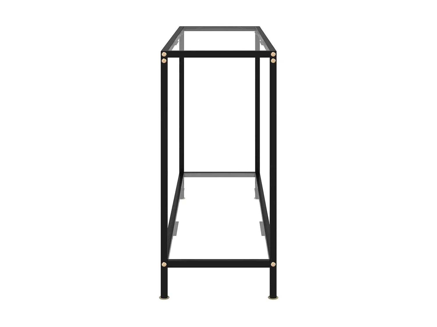 Table console Transparent 120x35x75 Verre trempé 2