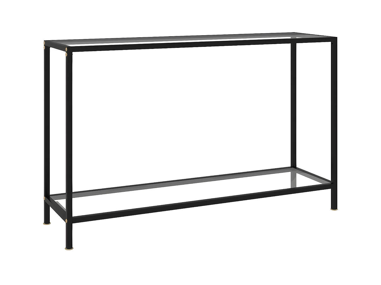 Table console Transparent 120x35x75 Verre trempé 2