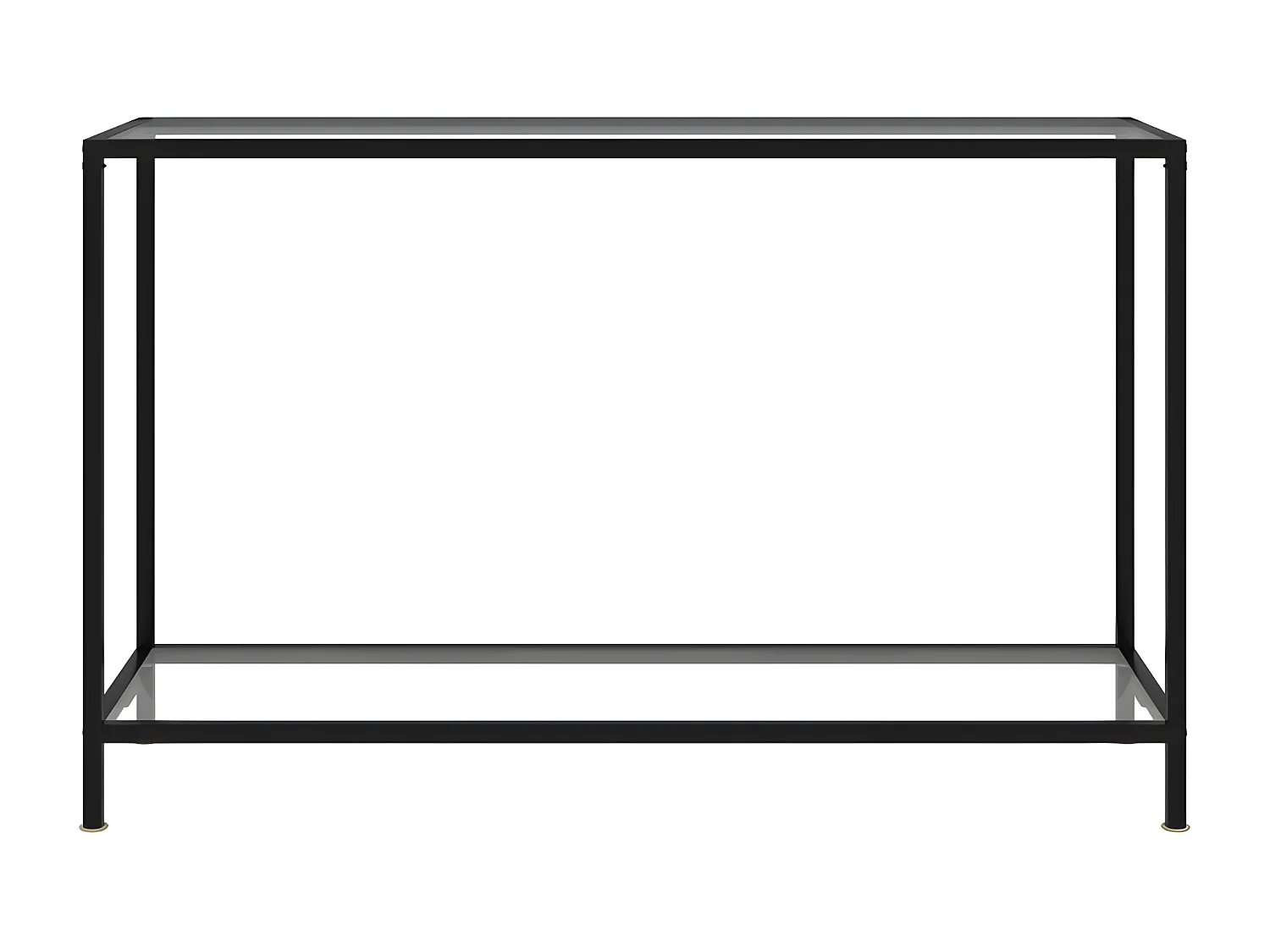 Table console Transparent 120x35x75 Verre trempé 2