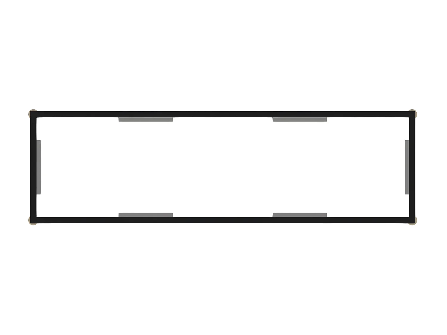 Table console Transparent 120x35x75 Verre trempé 2