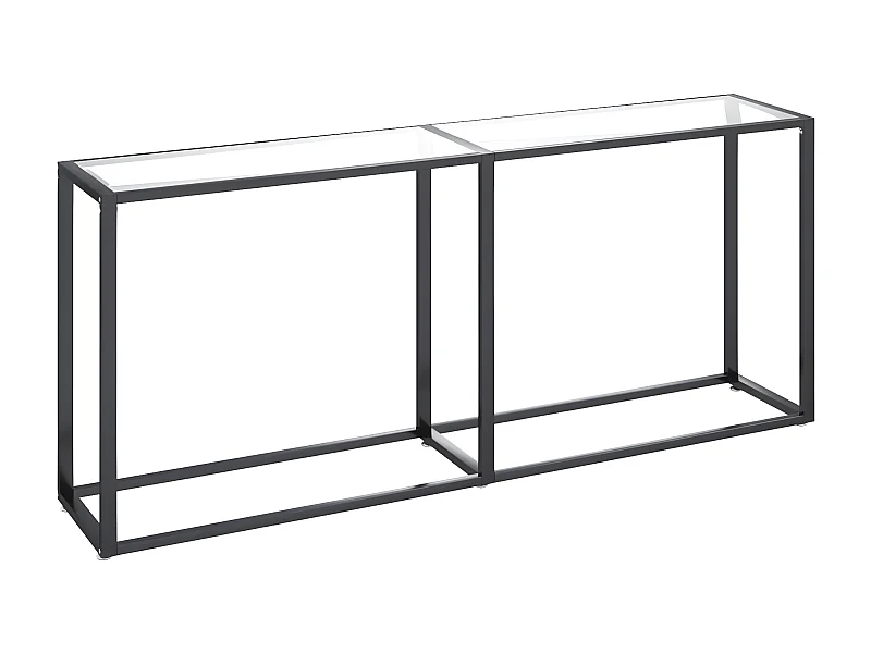 Table console Transparent 180x35x75,5 Verre trempé 2
