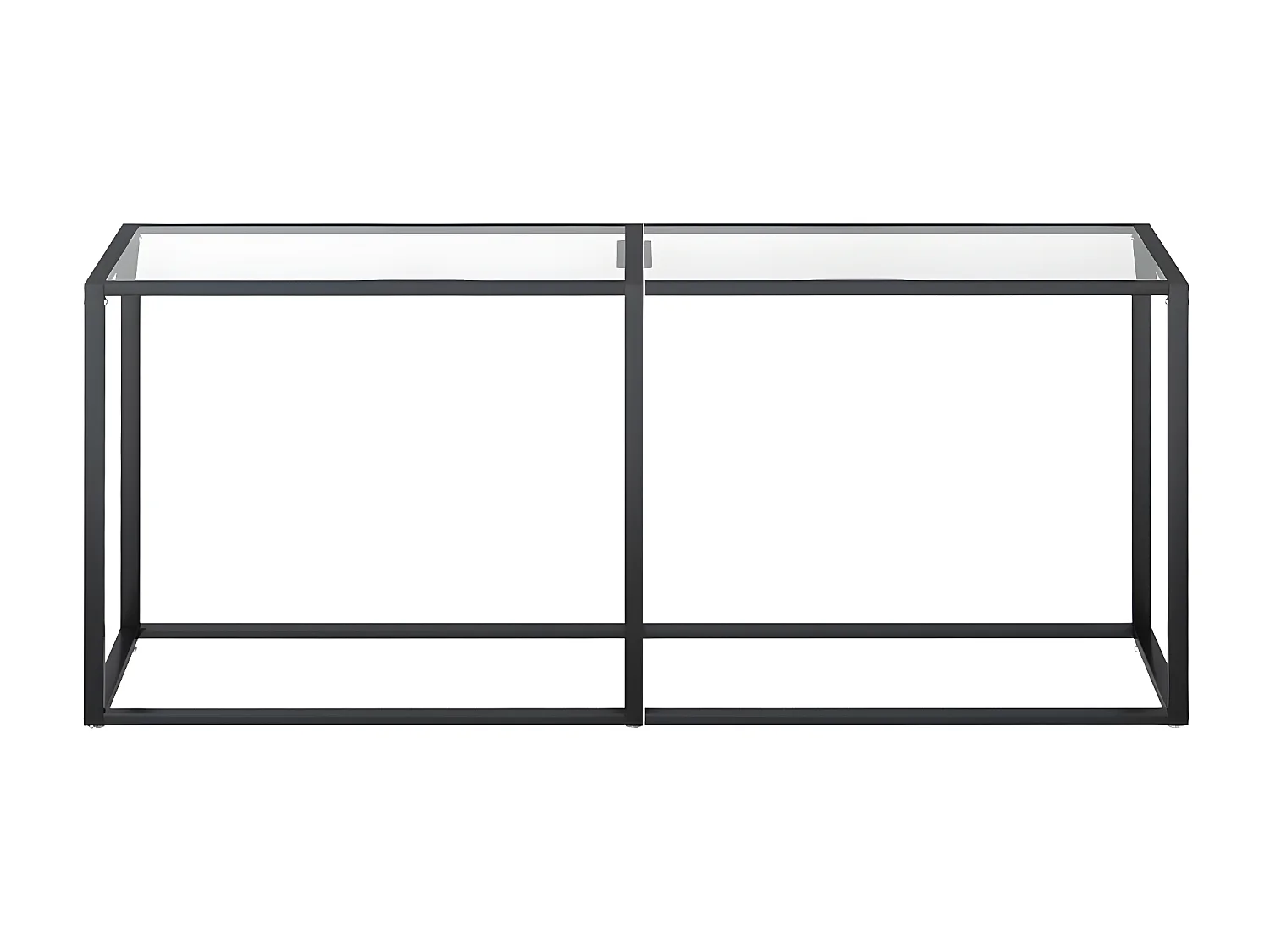 Table console Transparent 180x35x75,5 Verre trempé 2