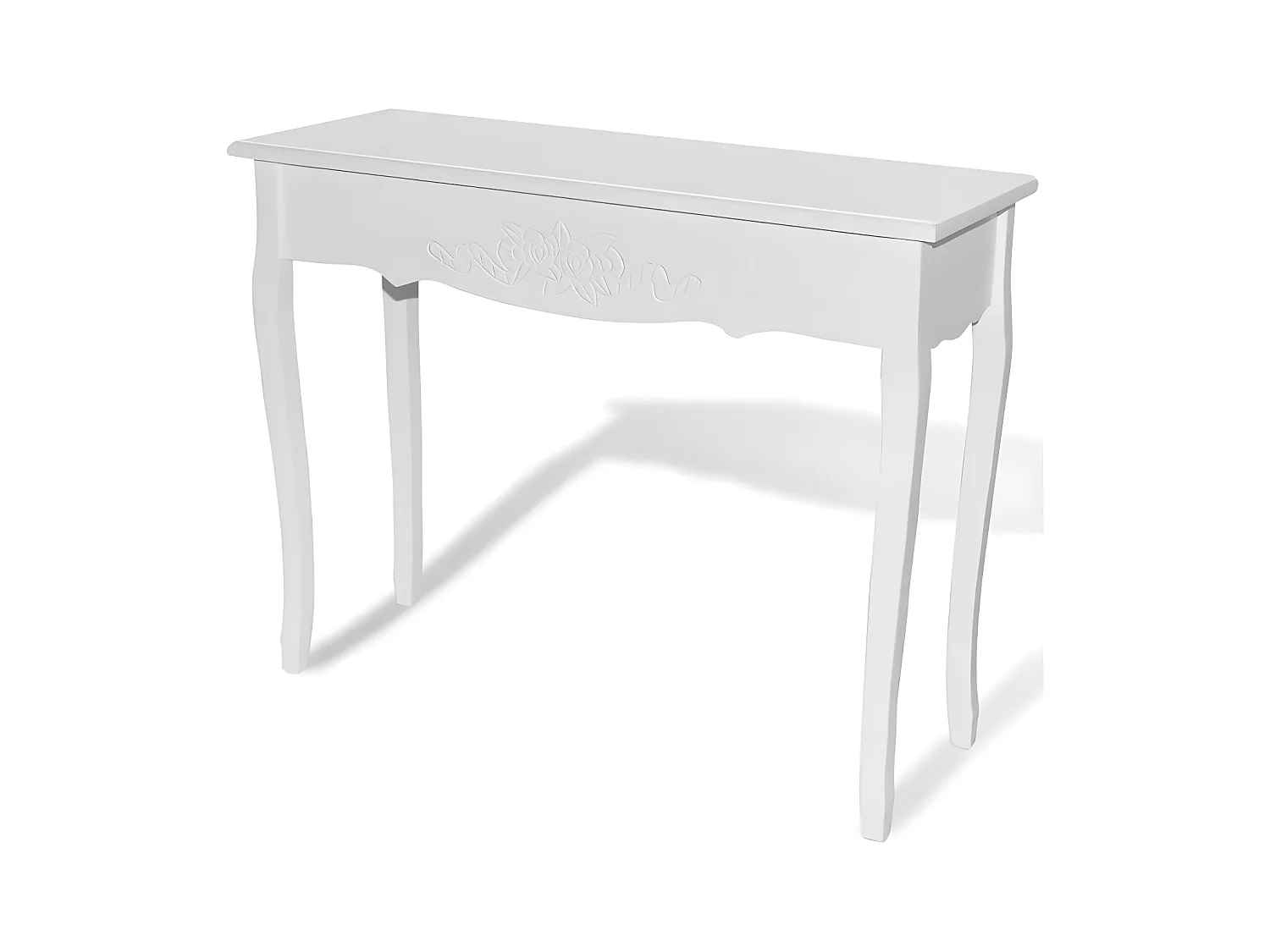 Console bois et pin massif blanc Bart
