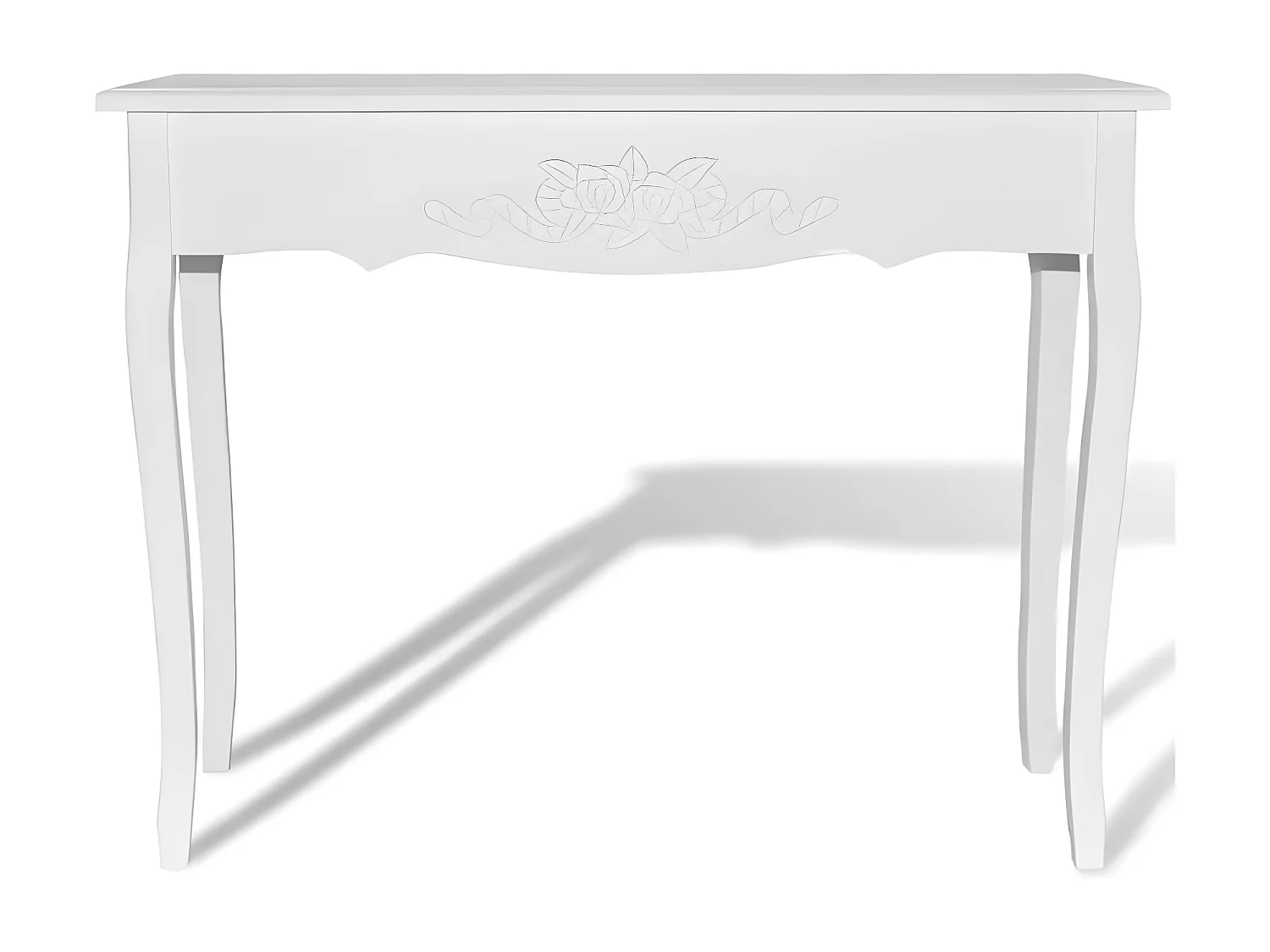 Console bois et pin massif blanc Bart