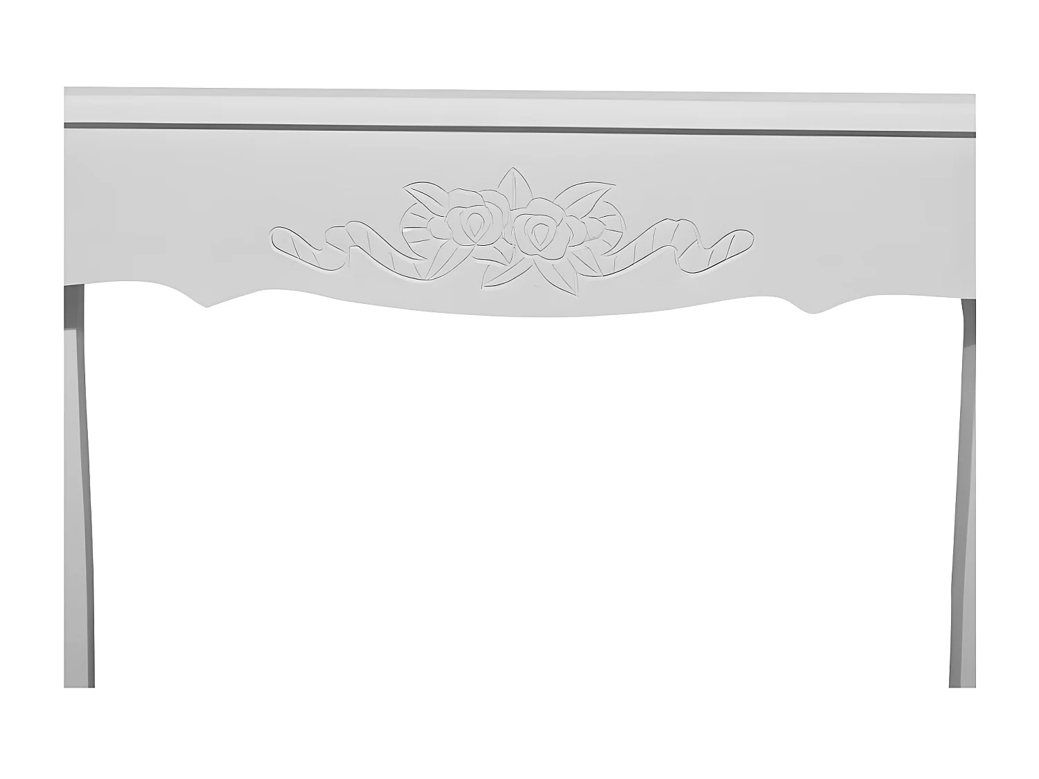 Console bois et pin massif blanc Bart