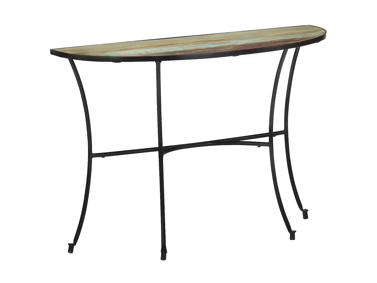 Table d'appoint 110x40x77 Bois de récupération massif