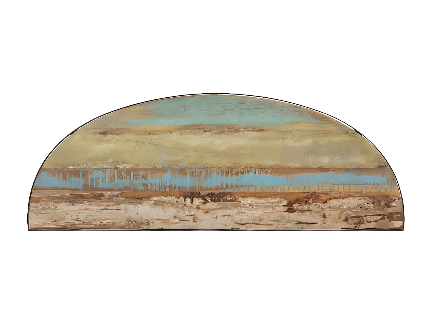 Table d'appoint 110x40x77 Bois de récupération massif