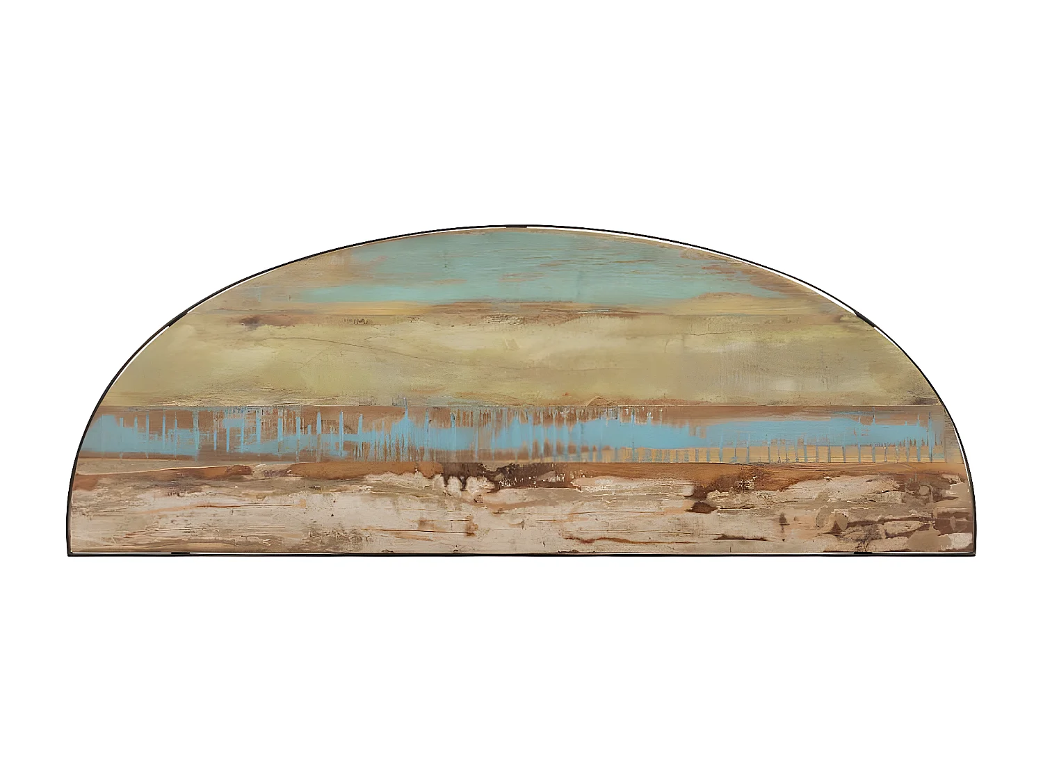 Table d'appoint 110x40x77 Bois de récupération massif