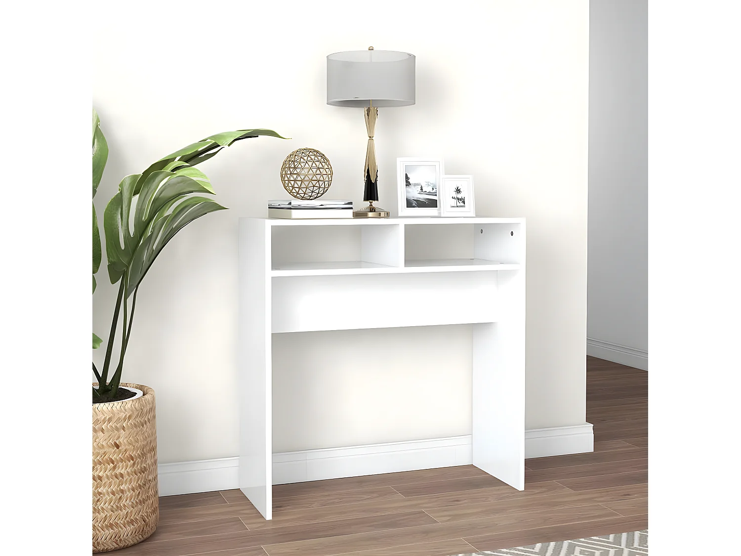 Table console Blanc 78x30x80