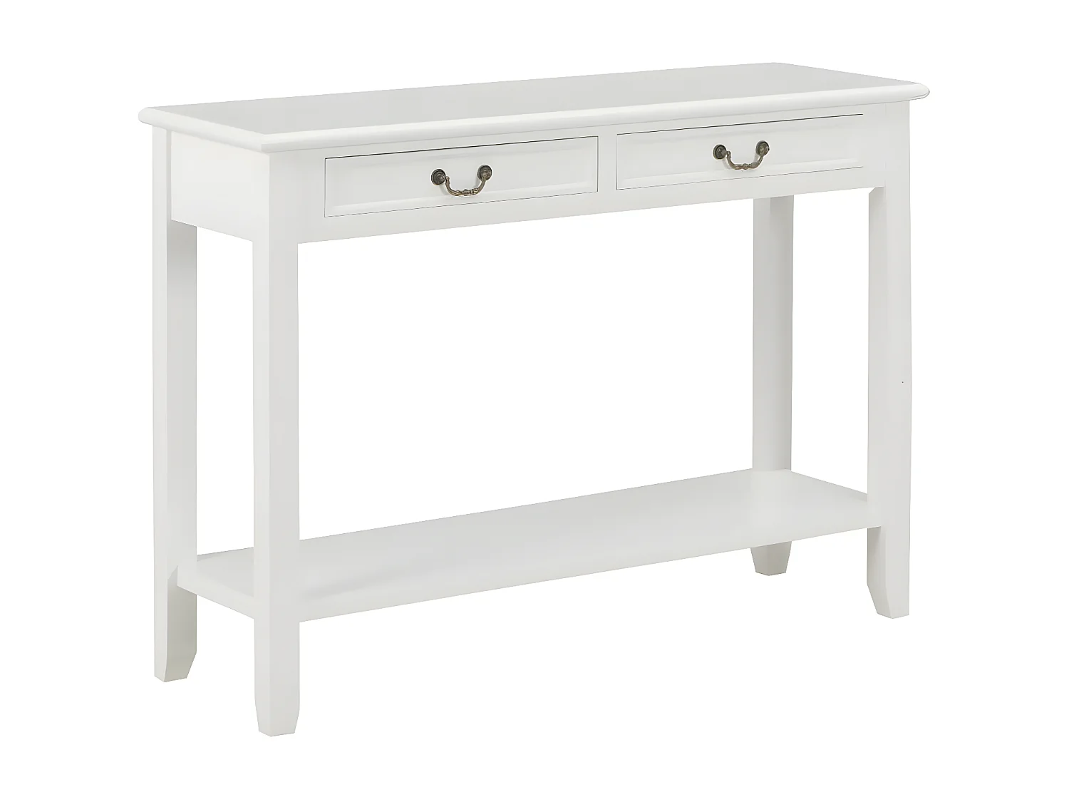 Table console Blanc 110x35x80 Bois