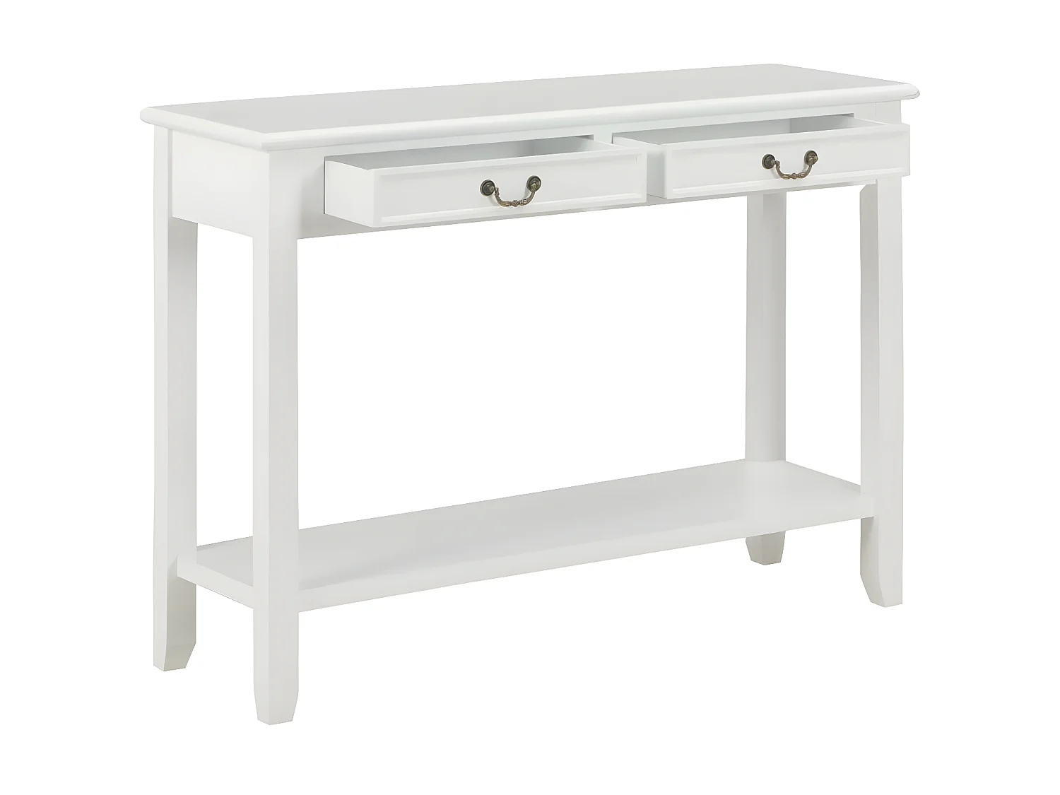 Table console Blanc 110x35x80 Bois