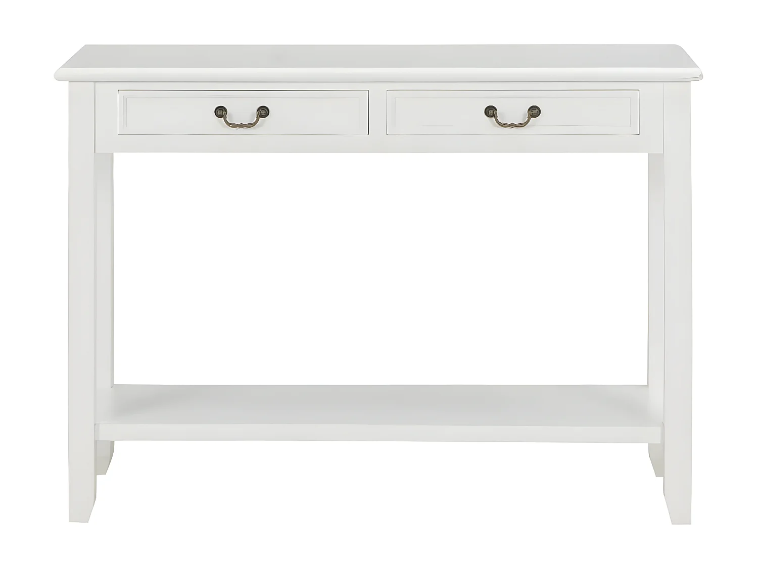 Table console Blanc 110x35x80 Bois