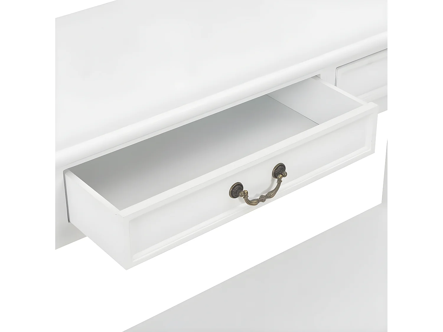 Table console Blanc 110x35x80 Bois