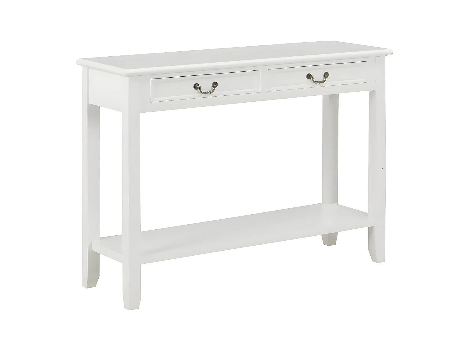 Table console Blanc 110x35x80 Bois