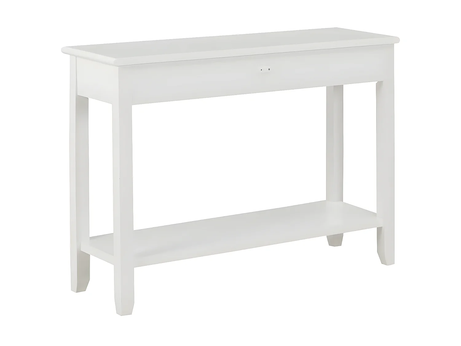 Table console Blanc 110x35x80 Bois