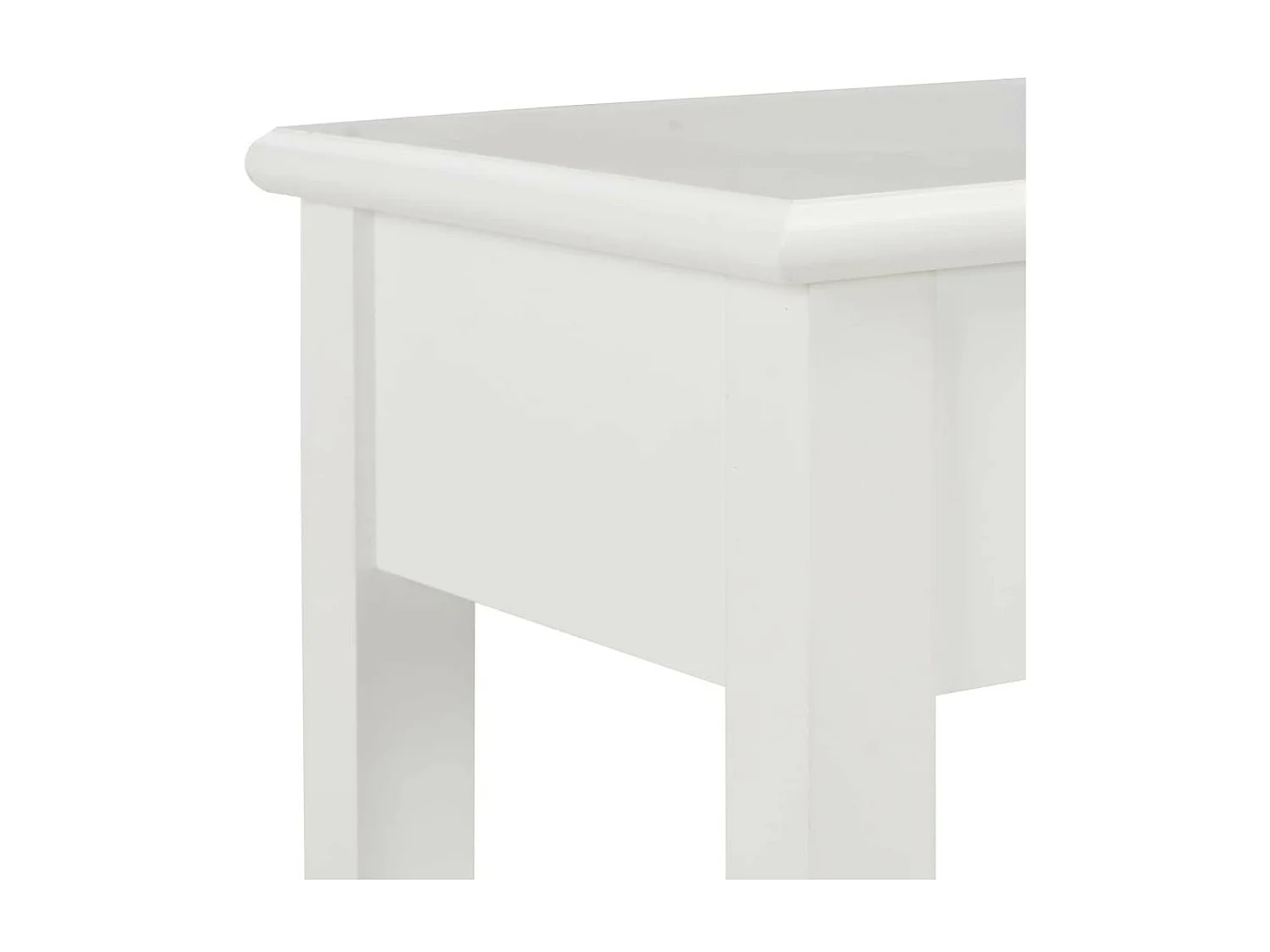 Table console Blanc 110x35x80 Bois